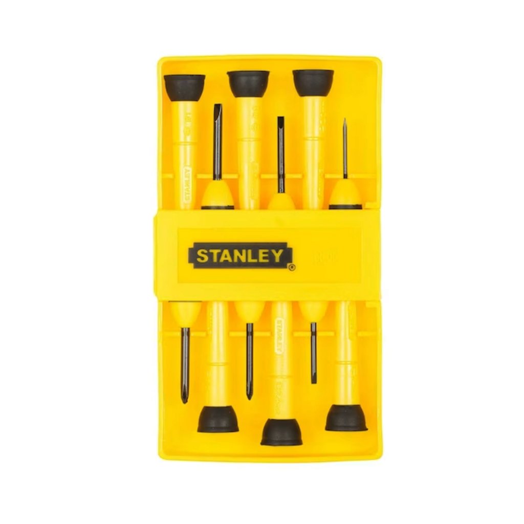 Jogo de Chave Fenda Precisão Com 6 Peças Stanley 66052 - JR Acessórios